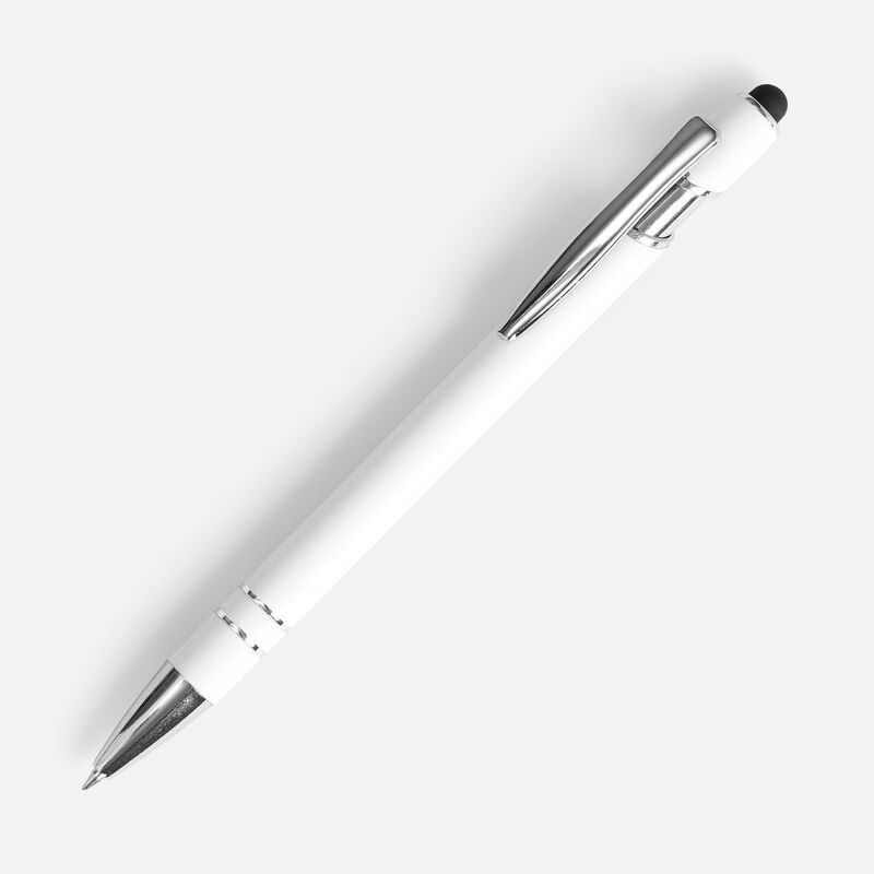 Ручка шариковая Pointer Soft Touch со стилусом, белая арт.16426.60