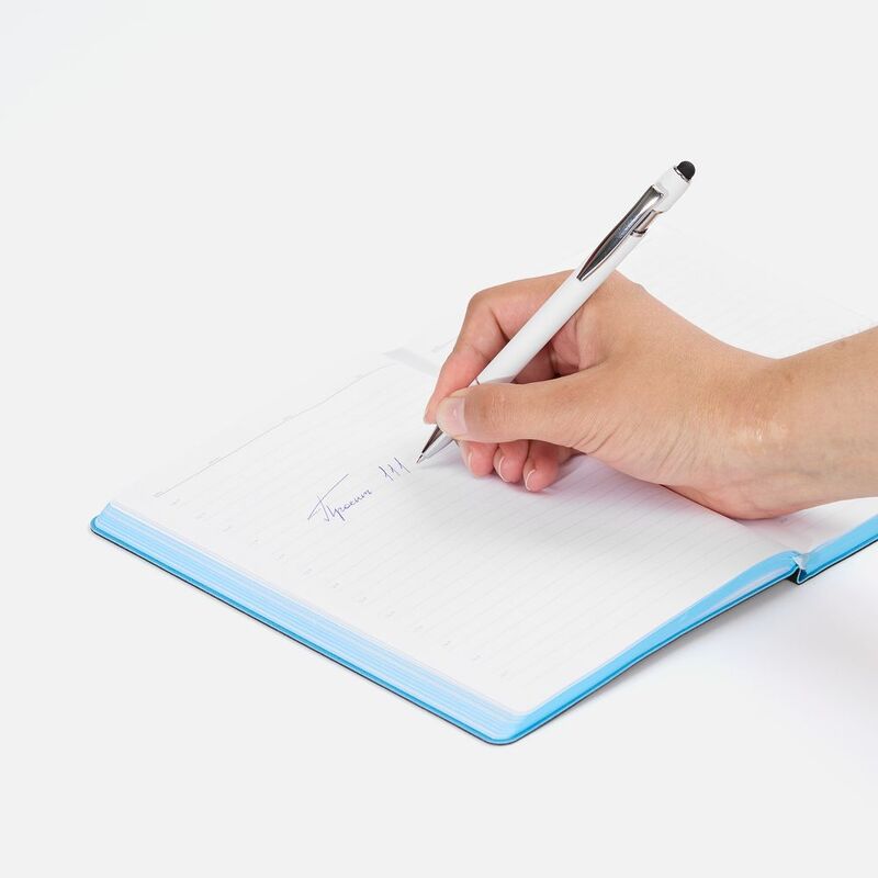 Ручка шариковая Pointer Soft Touch со стилусом, белая арт.16426.60