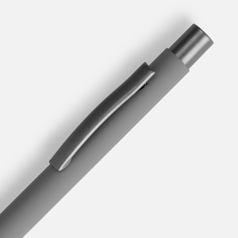 Ручка шариковая Atento Soft Touch, серая арт.16427.10