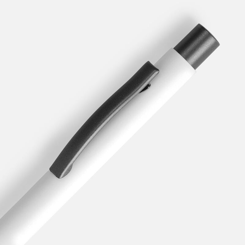 Ручка шариковая Atento Soft Touch, белая арт.16427.60