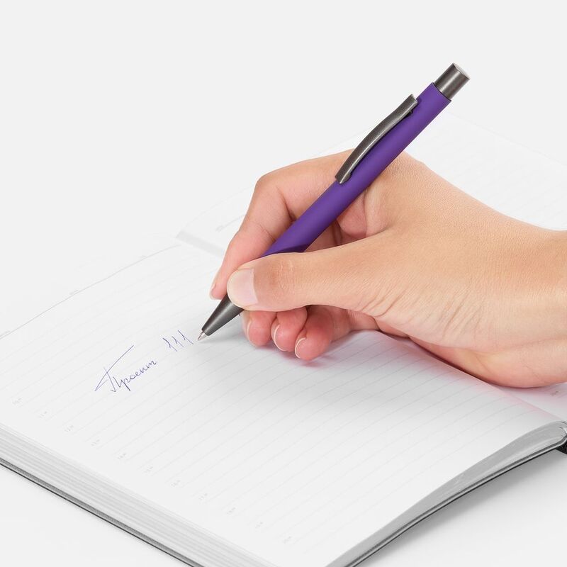 Ручка шариковая Atento Soft Touch, фиолетовая арт.16427.70