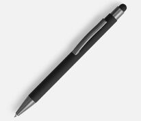 Ручка шариковая Atento Soft Touch Stylus со стилусом, черная арт.16428.30