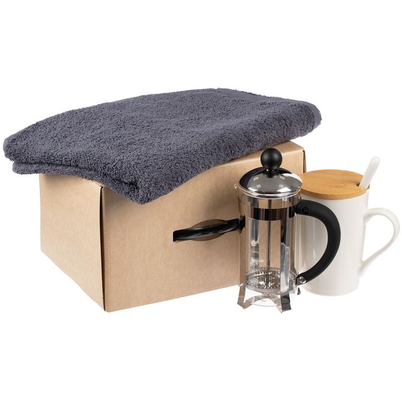 Коробка Matter High Light, крафт с черной ручкой арт.19173.03