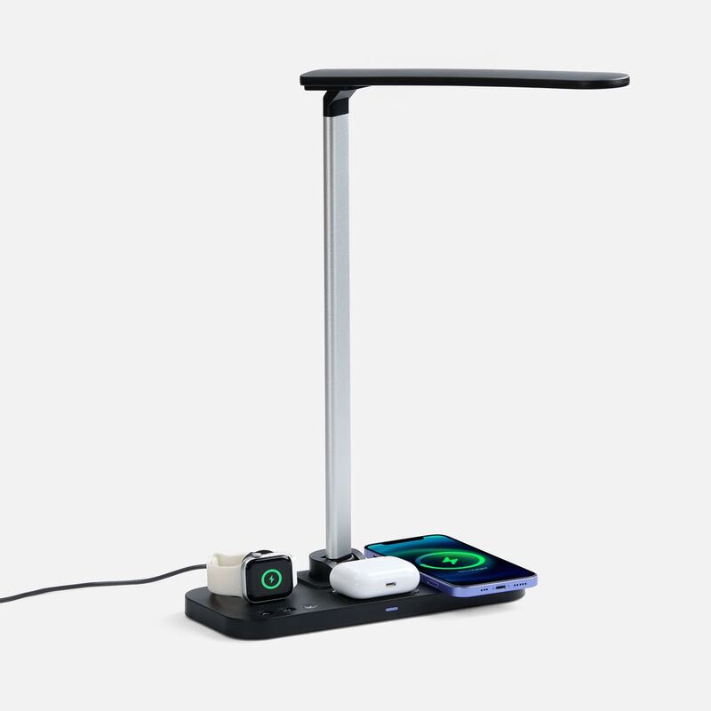 Настольная лампа с беспроводной зарядкой Power Light, черная арт.15767.30