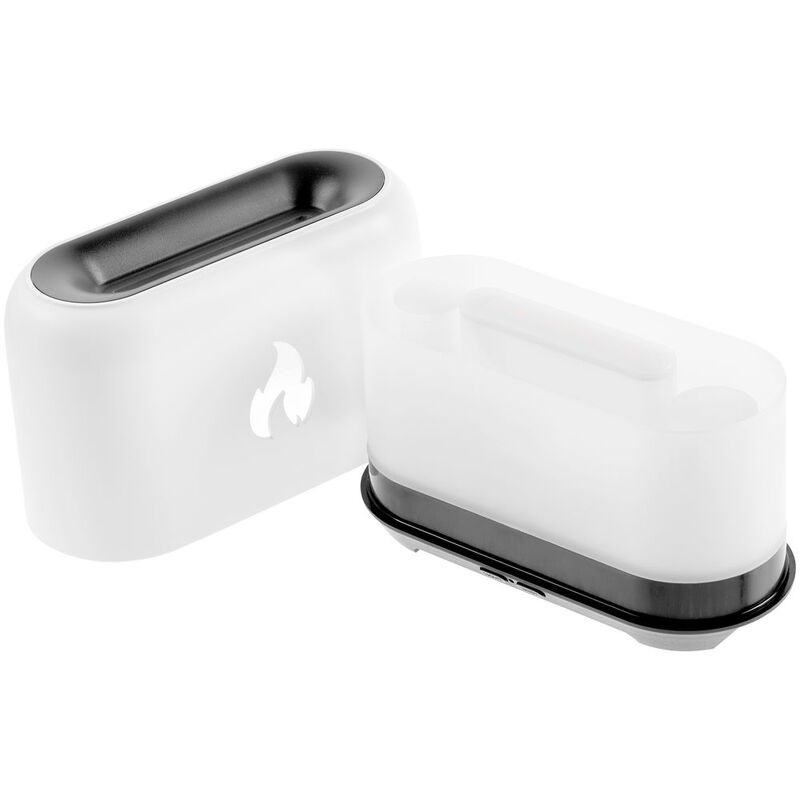 Увлажнитель-ароматизатор Fire Flick с имитацией пламени, белый арт.16899.60