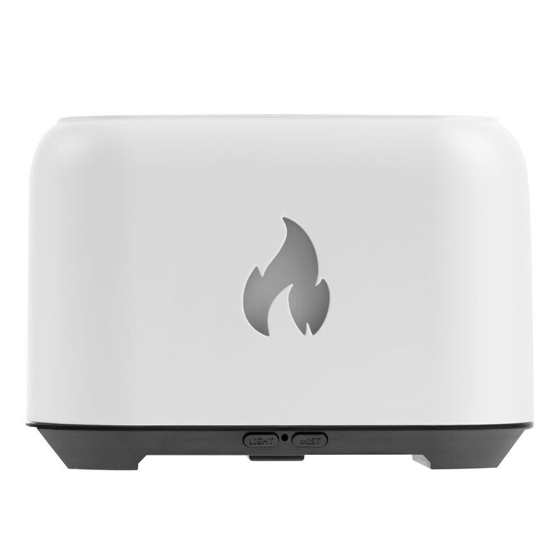 Увлажнитель-ароматизатор Fire Flick с имитацией пламени, белый арт.16899.60