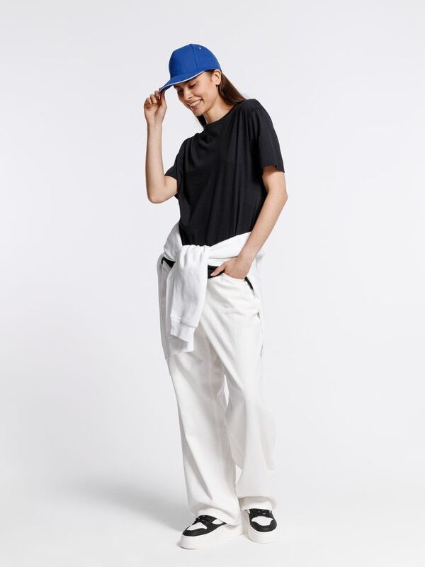 Бейсболка Classic, ярко-синяя с белым кантом арт.15848.44