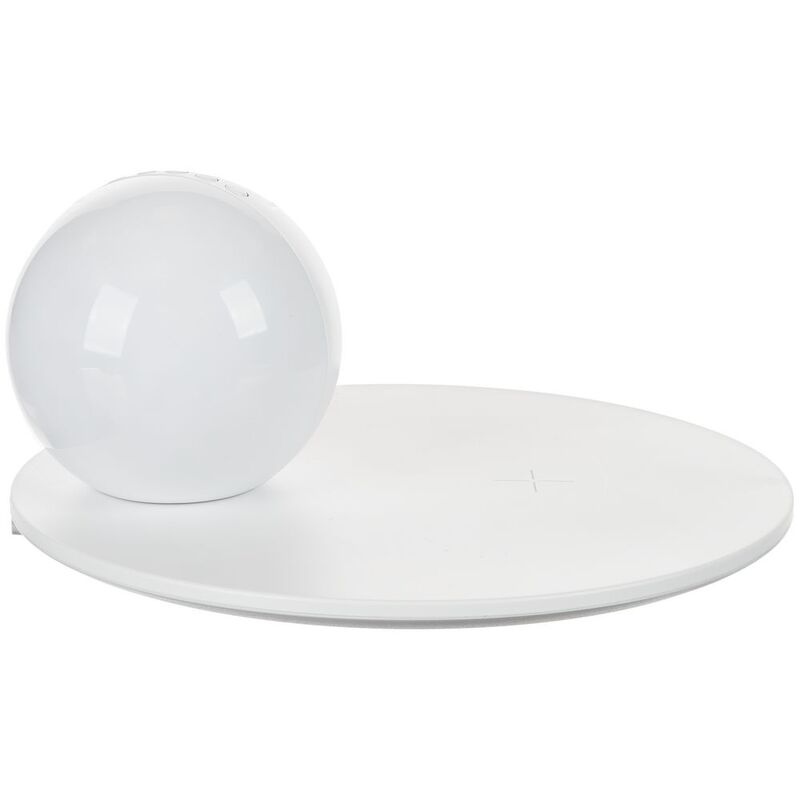 Станция беспроводной зарядки с часами и подсветкой GlobeBee, белая арт.16365.60