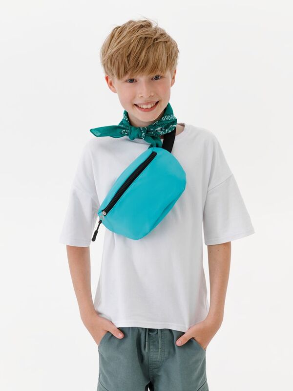 Детская поясная сумка Sonrisa, бирюзовая арт.19172.49