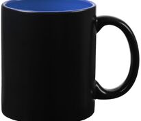 Кружка-хамелеон On Display, матовая, черная со светло-синим арт.10869.42