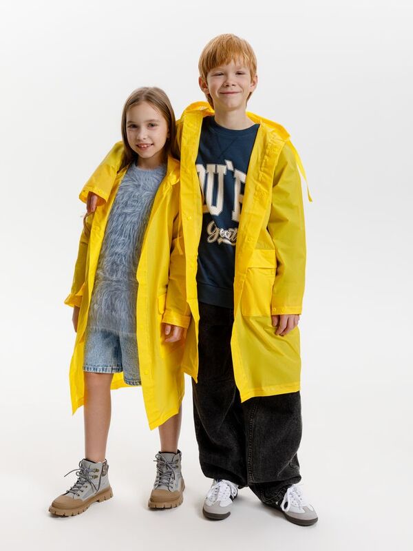 Дождевик детский RainDrop Kids, желтый арт.26754.80