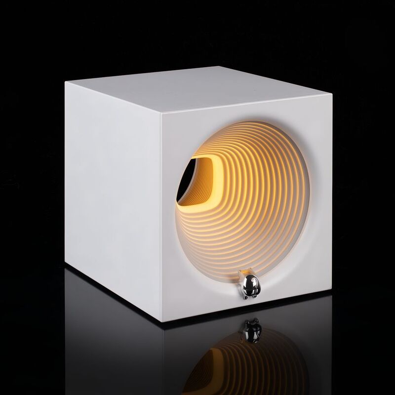 Bluetooth-колонка с подсветкой Volumetric, белая арт.16450.60