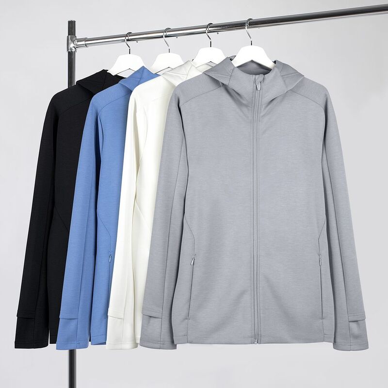 Куртка с капюшоном унисекс Begi, молочно-белая арт.16693.60