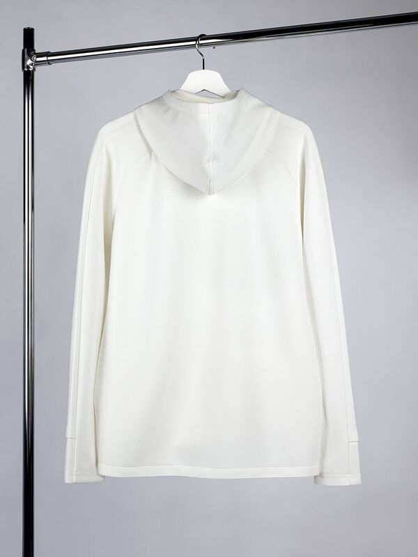 Куртка с капюшоном унисекс Begi, молочно-белая арт.16693.60