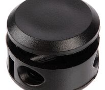 Двойной фиксатор для шнура Brogy, черный арт.17929.30