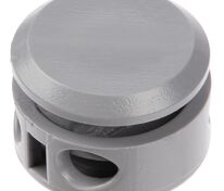 Двойной фиксатор для шнура Brogy, серый арт.17929.10