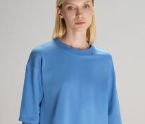 Футболка оверсайз с двойным рукавом Kosmos, синяя арт.19180.44