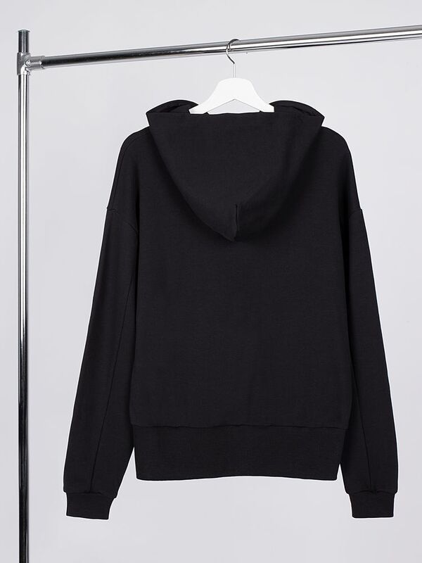 Худи оверсайз унисекс Kosmos, черное арт.19184.30