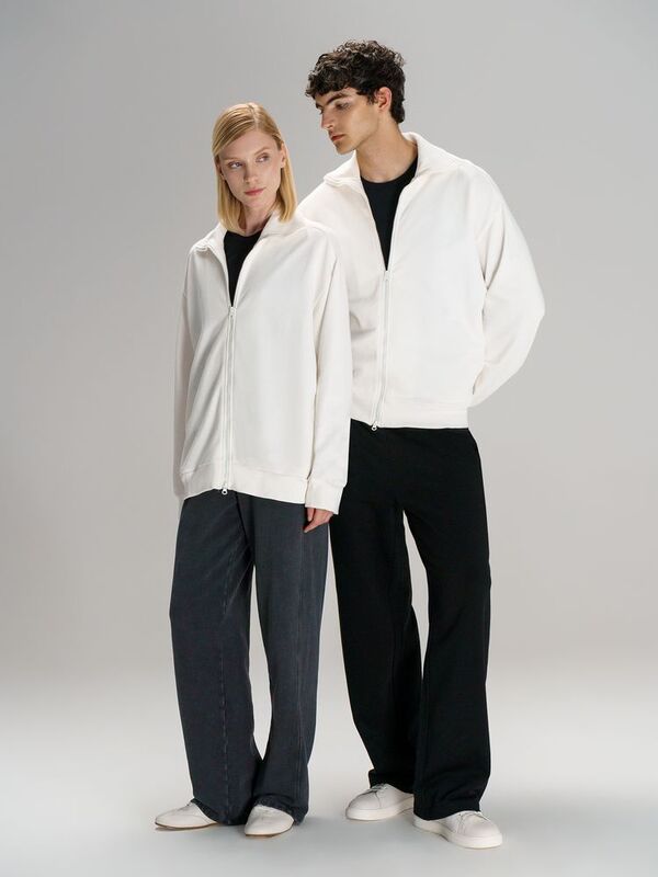 Толстовка унисекс Neofit, молочно-белая арт.19185.60