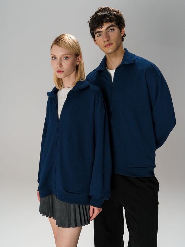 Толстовка унисекс Neofit, темно-синяя арт.19185.40