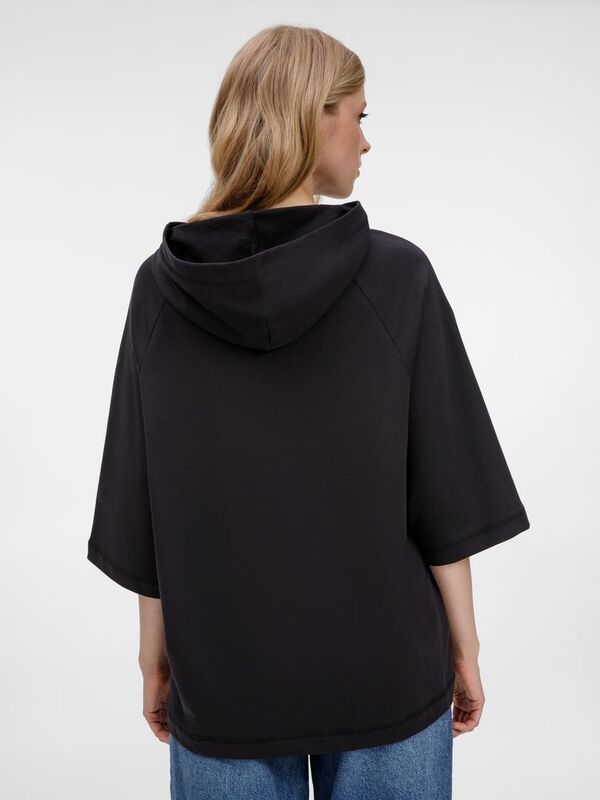 Футболка оверсайз унисекс с капюшоном Neofit, черная арт.19186.30