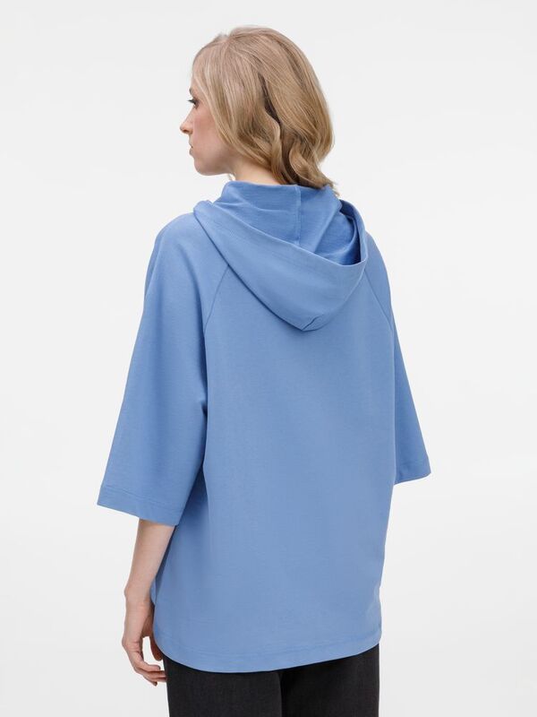 Футболка оверсайз унисекс с капюшоном Neofit, синяя арт.19186.44