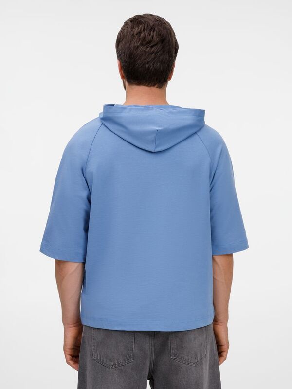 Футболка оверсайз унисекс с капюшоном Neofit, синяя арт.19186.44
