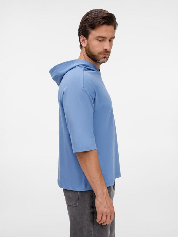 Футболка оверсайз унисекс с капюшоном Neofit, синяя арт.19186.44