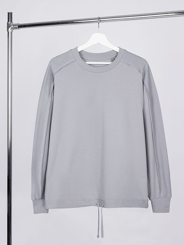 Свитшот унисекс Vozduh, светло-серый арт.19187.10