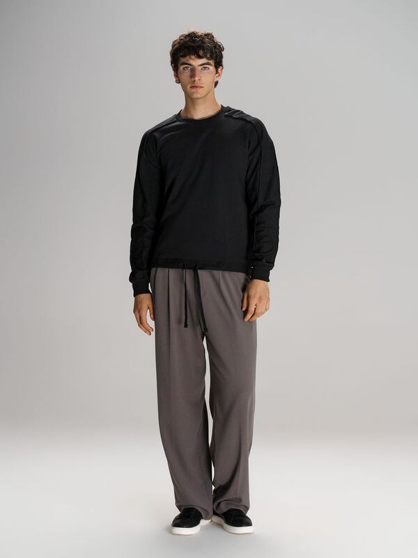 Свитшот унисекс Vozduh, черный арт.19187.30