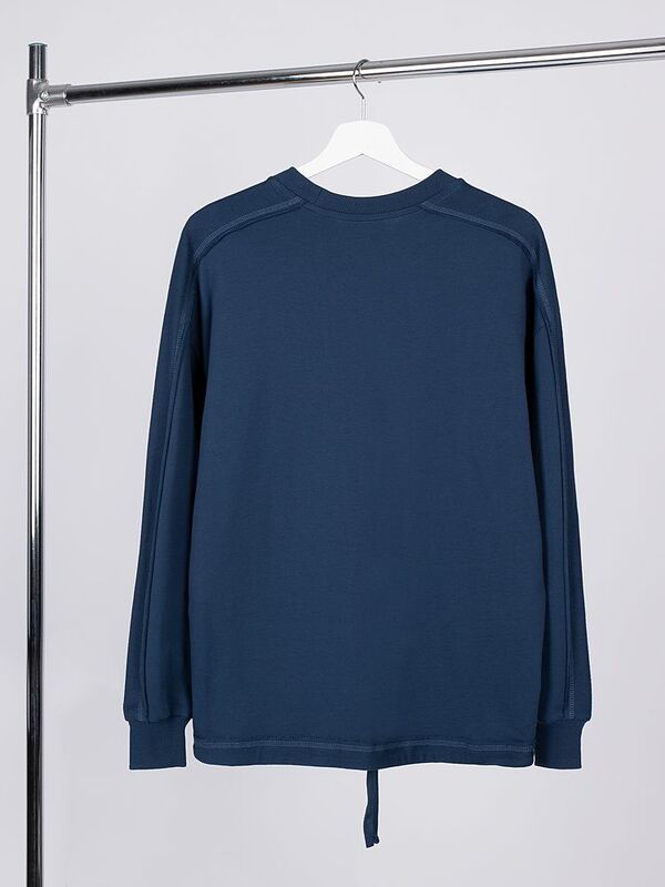 Свитшот унисекс Vozduh, темно-синий арт.19187.40