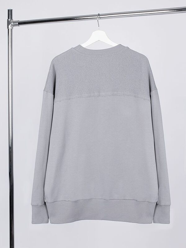 Свитшот оверсайз унисекс Vozduh, светло-серый арт.19188.10