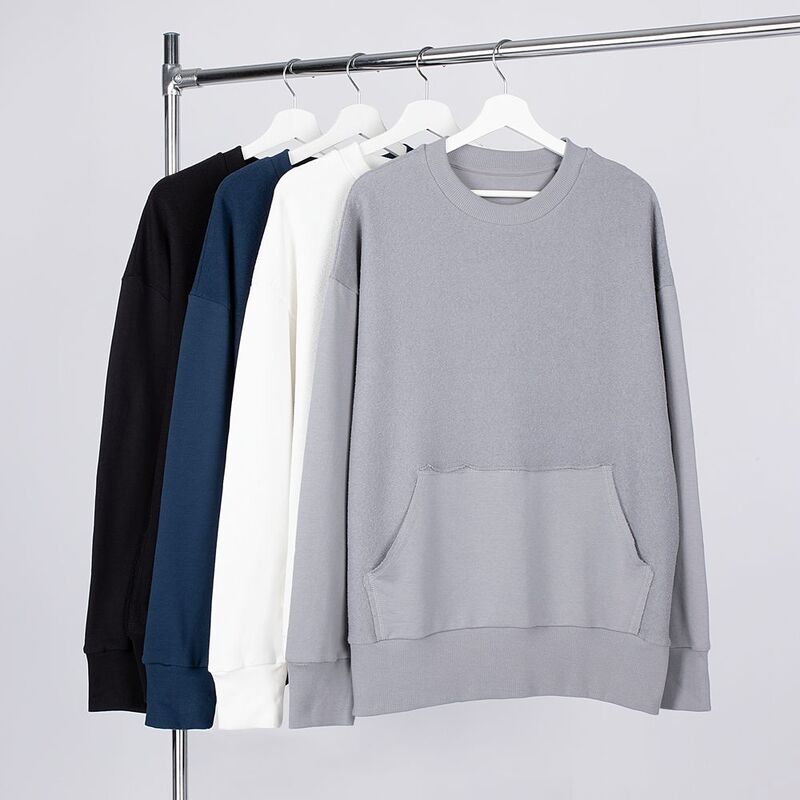 Свитшот оверсайз унисекс Vozduh, темно-синий арт.19188.40