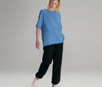 Футболка оверсайз унисекс Vozduh, синяя арт.19189.44