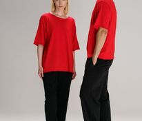 Футболка оверсайз унисекс Vozduh, красная арт.19189.50