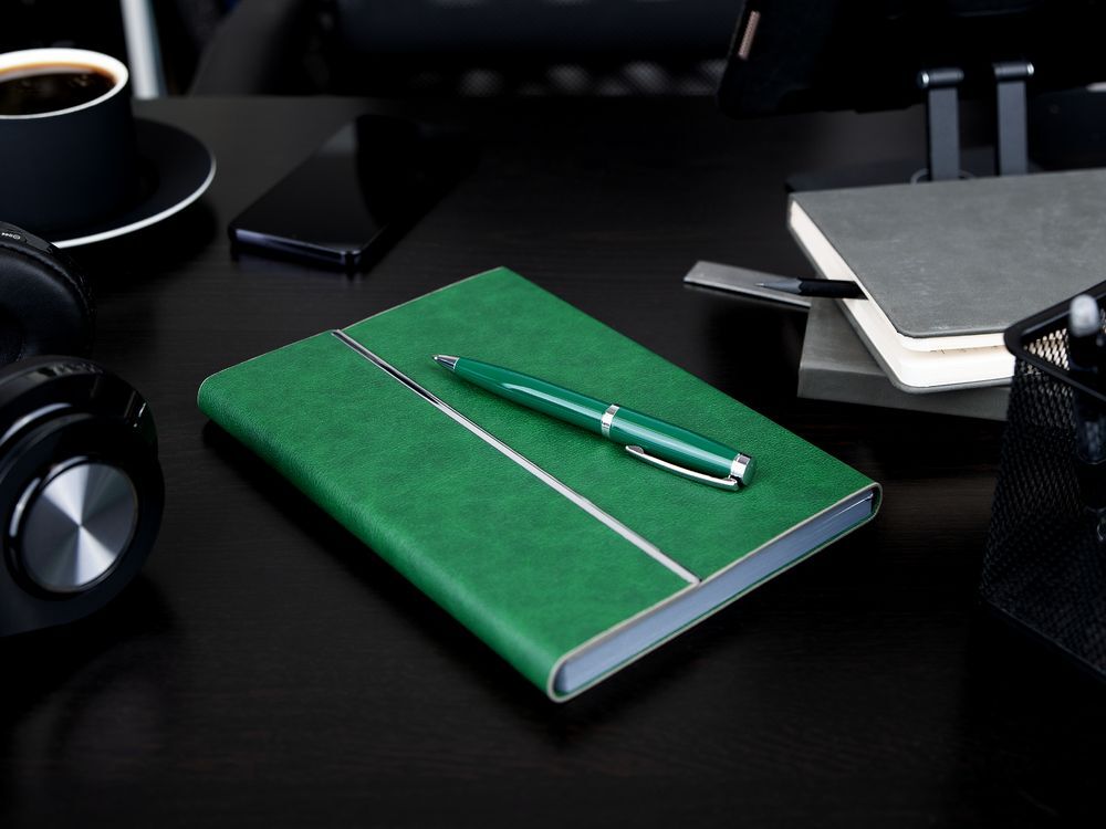 Ручка шариковая Letra Chrome, глянцевая, темно-синяя арт.16709.40