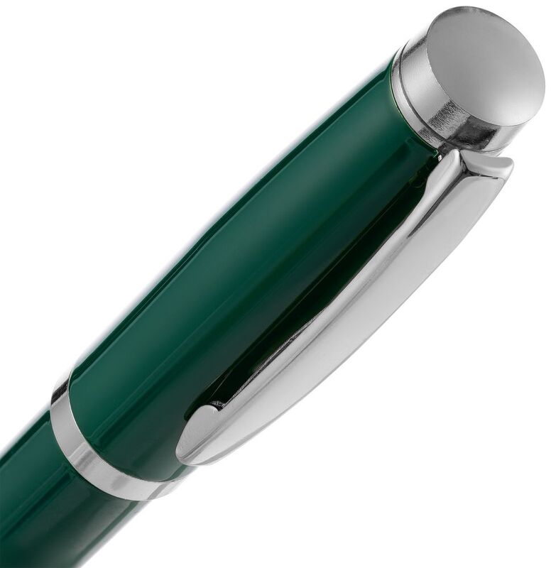 Ручка шариковая Letra Chrome, глянцевая, темно-зеленая арт.16709.90