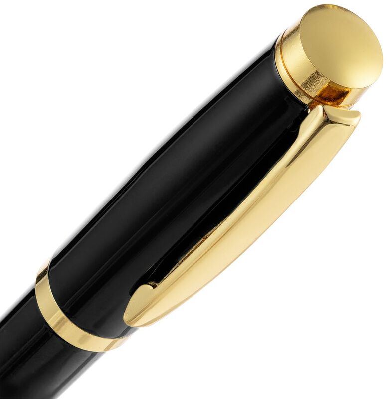 Ручка шариковая Letra Gold, глянцевая, черная арт.16710.30