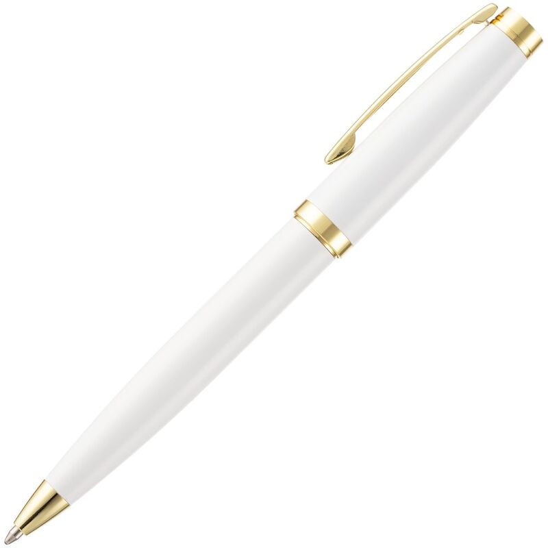 Ручка шариковая Letra Gold, глянцевая, белая арт.16710.60