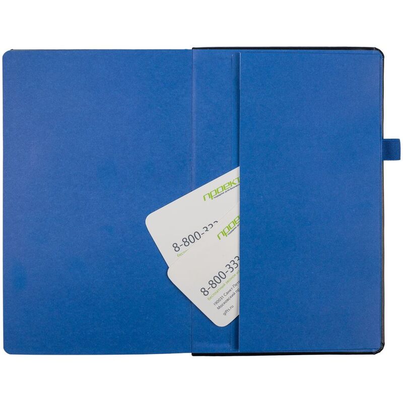 Ежедневник Ton, недатированный, черный с синим арт.16770.43