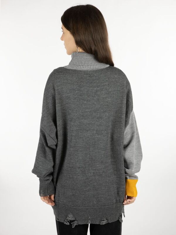 Свитер оверсайз Tricksy Net Grunge на заказ, полушерсть арт.18542.02