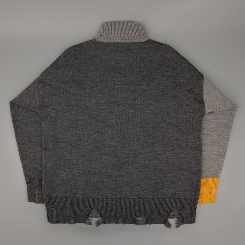 Свитер оверсайз Tricksy Net Grunge на заказ, полушерсть арт.18542.02