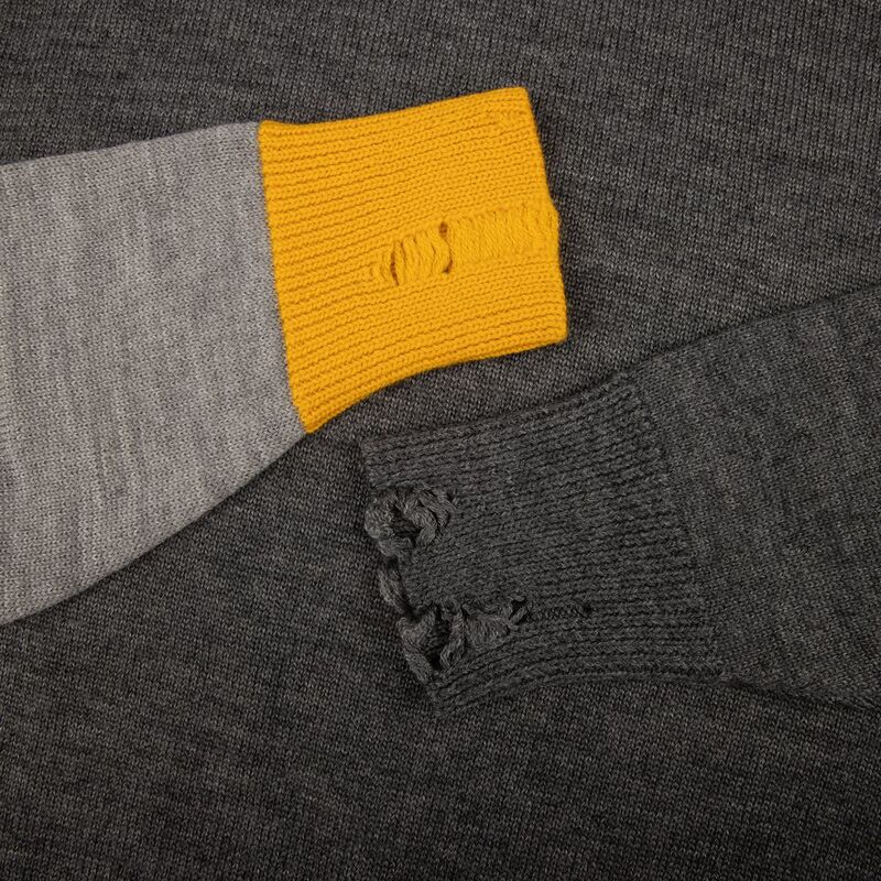 Свитер оверсайз Tricksy Net Grunge на заказ, полушерсть арт.18542.02