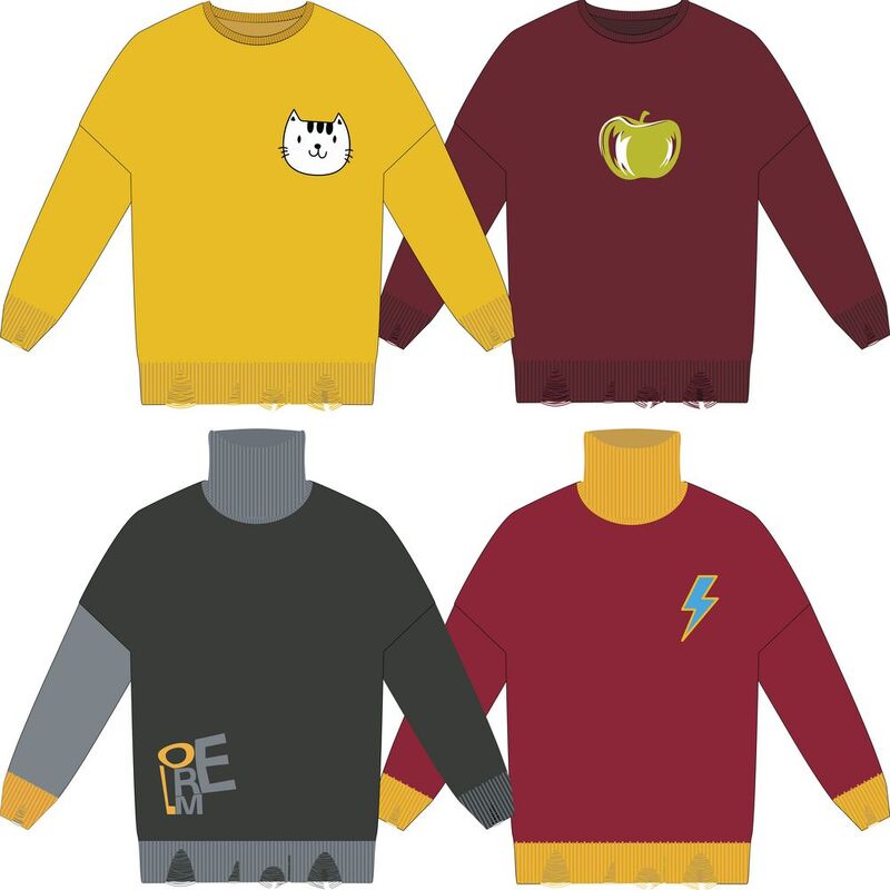 Свитер оверсайз Tricksy Net Grunge на заказ, полушерсть арт.18542.02