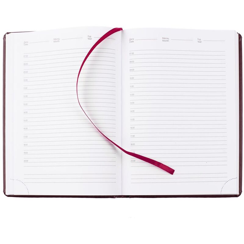 Ежедневник Prizma, недатированный, бордовый арт.26450.55