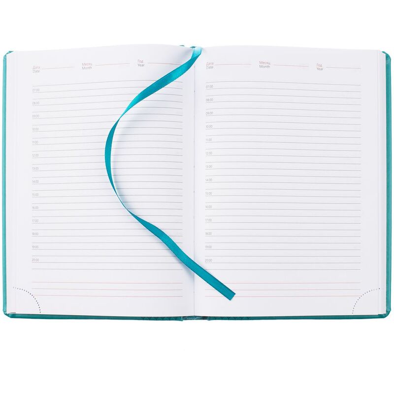 Ежедневник Prizma, недатированный, бирюзовый арт.26450.49