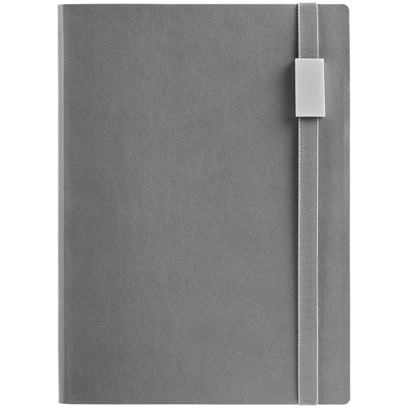Ежедневник Vivian Metal, недатированный, серый арт.16654.01