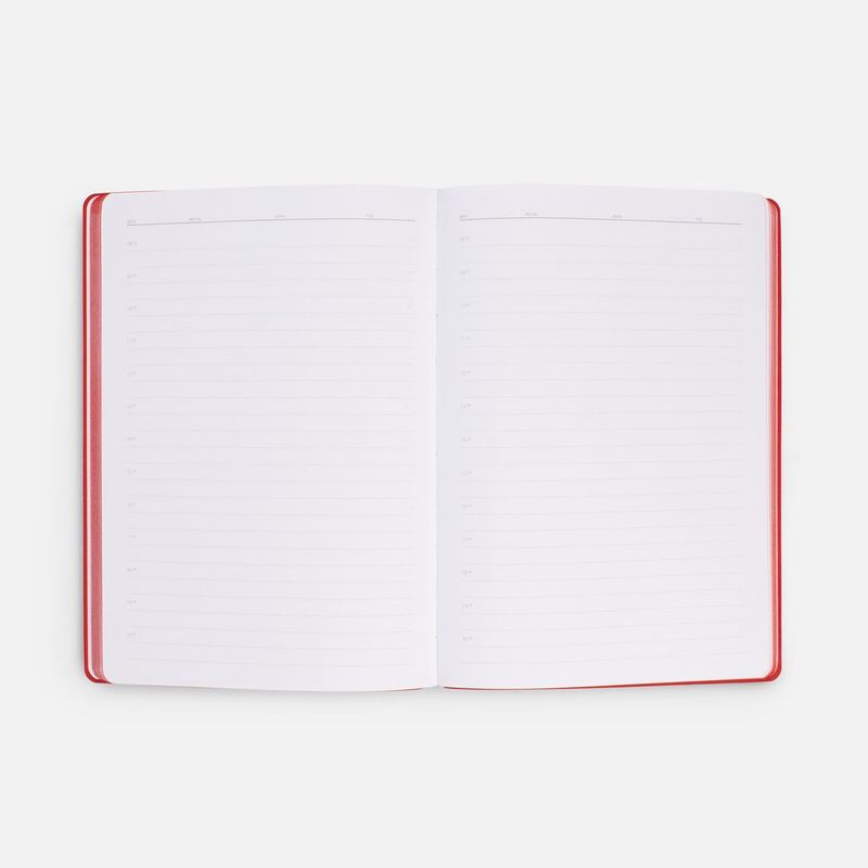 Ежедневник Flexpen Shall, недатированный, красный арт.19087.05