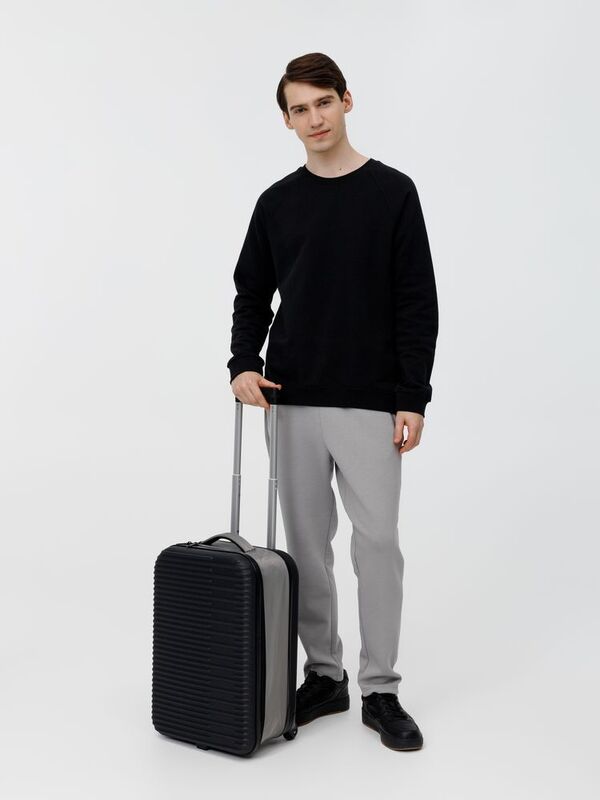 Чемодан Bonfold, черный с серым арт.16498.31