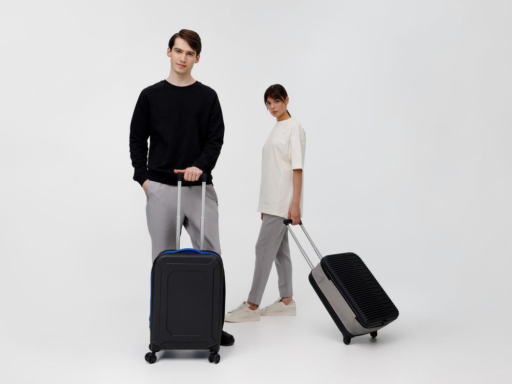 Чемодан Bonfold, черный с серым арт.16498.31